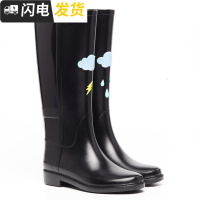 英伦经典高筒防雨靴女士胶鞋靴女鞋套鞋雨鞋女启如