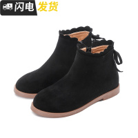 雪地靴女2022新款学生冬天百搭韩版瘦瘦靴平底短筒马丁靴短靴女鞋启如