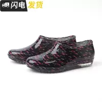 低帮雨鞋女中筒男士雨靴短筒鞋防滑胶鞋高筒靴套鞋塑胶鞋耐磨启如