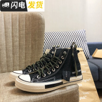 LES帅T林弯弯春秋帆布鞋男鞋增高情侣高帮运动休闲鞋学生板鞋子男启如