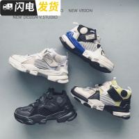 红潮鞋2022秋冬青少年鞋子男擦色运动鞋复古跑鞋男厚底休闲鞋男启如休闲鞋