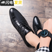 秋冬尖头小皮鞋夜店型师英伦商务休闲皮鞋个性百搭内增高男鞋子启如休闲鞋休闲鞋