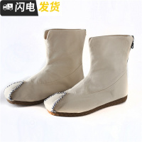 秋冬中国风云头官靴加绒平底靴子男士棉靴禅意单靴子居士鞋潮靴春启如皮靴