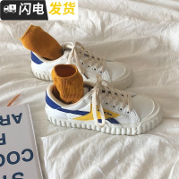 许刘芒 加绒加厚棉鞋板鞋女2022新款冬学生韩版原宿百搭ins帆布鞋启如