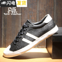 鞋在这儿 球鞋男黑色休闲鞋复古板鞋男韩版潮2018春季欧洲站男鞋启如休闲鞋