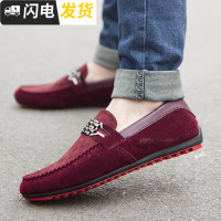 休闲鞋潮流透气豆豆鞋男软底驾车鞋懒人鞋温州男鞋子启如休闲鞋