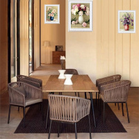 庭院藤椅三件套阳台桌椅组合室外藤编茶几椅子五套件休闲户外家具