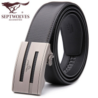 七匹狼SEPTWOLVES 皮带 真皮 男士 自动扣 商务 腰带 潮 纯牛皮 裤带 韩版 休闲 黑色系;棕色系