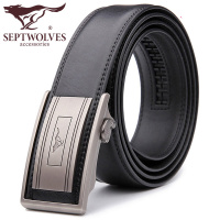 七匹狼皮带男真皮自动扣皮带 青年腰带韩版潮皮带纯正品商务裤带