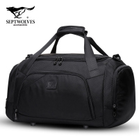 七匹狼健身包男女手提旅行包运动背包训练包大容量短途出差行李包