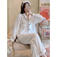 珊瑚绒春秋冬季睡衣女冬法兰绒加厚加毛绒长袖翻领家居服冬天套装