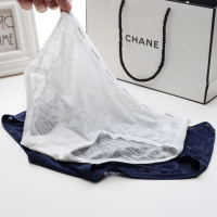 内裤女士冰丝面料透明性感诱惑低腰纯棉质内裆大码蕾丝中腰三角裤