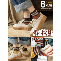 袜子女中筒短袜秋冬日系可爱秋天长筒纯棉运动春秋四季ins潮短筒