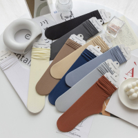 袜子女春天ins潮长韩国日系天鹅绒中筒袜春夏薄款黑色堆堆袜丝袜