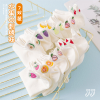 袜子女短袜浅口纯白色春夏季薄款透气夏天纯棉可爱日系船袜ins潮