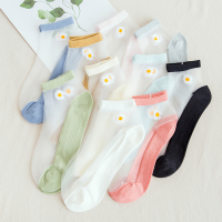 袜子女短袜夏天网红透气日系纯棉底卡丝袜浅口女士船袜ins潮薄款