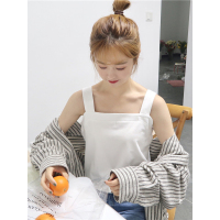 小吊带背心女设计感小众夏季内搭内衬白色打底衫法式短款上衣外穿