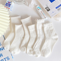 袜子女日系可爱夏白色洛丽塔lolita中筒袜子jk制服花边坚果爱妈咪