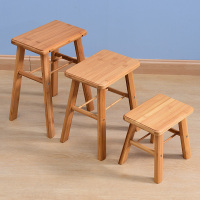 闪电客小凳子楠竹矮凳圆凳小板凳小方凳成人木质椅子家用经济儿童椅