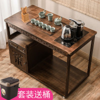 闪电客移动功夫茶桌家用小茶几茶台阳台泡茶车茶具套装一体茶水柜子