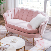 闪电客北欧轻奢沙发客厅小户型简约现代双人三人租房店铺网红服装店沙发