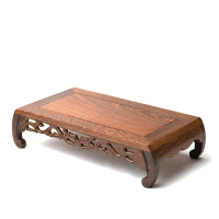 闪电客香炉底座大号鸡翅木长方形香薰炉底盘佛具用品家用摆件 长方形底座