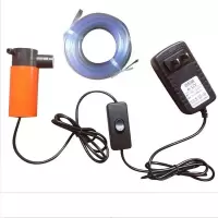 闪电客小型十二开机新款220V水钻家用伏直流高压水泵抽水机12v潜水。 10米扬程带电源开关+7米水管