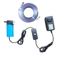 闪电客小型十二开机新款220V水钻家用伏直流高压水泵抽水机12v潜水。 5米扬程带电源开关+5米水管