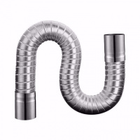 强排式直排燃气热水器铝箔排烟管闪电客伸缩软管567891011cm排气管配件 5cm排烟管可伸缩1.5米送胶带