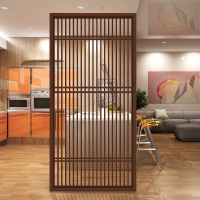 屏风隔断墙客厅简约进闪电客玄关办公酒店过道样板房镂空栅格插屏 俄罗斯樟子松/每平方价格