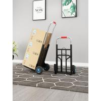 折叠手拉闪电客车爬楼梯家用拉货小推车搬运行李载重购物拖车便携拉杆车 中号简易款