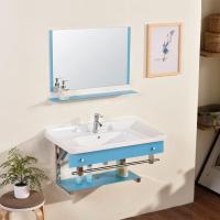 钢化玻璃盆挂墙式洗脸盆洗面盆闪电客洗手盆支架陶瓷盆台上盆浴室柜组合