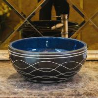 洗脸盆陶瓷洗手盆创意台上盆圆形闪电客洗面盆艺术盆台盆32cm小号