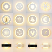 薄简约LED壁灯走廊玄光闪电客过道灯吸顶灯客厅壁灯卧室床头灯