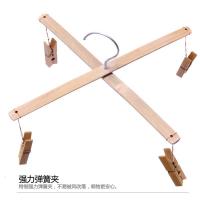 碳化竹裤架闪电客家用4夹木衣架四头防蛀加长竹子8夹十字强大夹