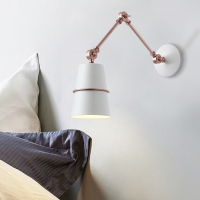 欧式伸缩旋转长臂可调节床头闪电客壁灯卧室客厅过道儿童简约led阅读灯