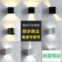户外壁灯酒店外墙壁灯双头别墅闪电客酒店室内床头卧室走廊黑色射灯