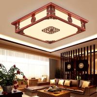 led中式吸顶灯闪电客长方形客厅卧室灯中国风仿古书房餐厅灯具灯饰