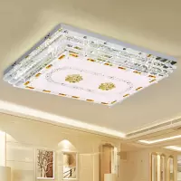 水晶灯闪电客长方形led客厅灯家用简约大气灯具大厅房间灯饰套餐温馨