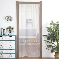帘隔断帘夏季防蚊虫家用闪电客免打孔纱网帘窗纱飘窗帘 安妮黄 纱帘宽108*高200cm[适合门内宽95-100cm]赠7
