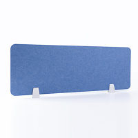 办公桌隔断挡板闪电客加高隔板简约员工桌面工位隔板吸音屏风现代遮挡 30*100cm(天蓝)