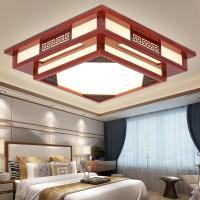 正方形亚克力中式吸顶灯客厅灯闪电客中国风卧室灯仿古书房餐厅灯具