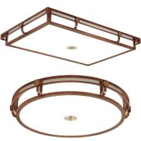 新中式闪电客吸顶灯客厅灯套餐利中式灯具中国风仿古餐厅长方形