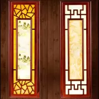 中式壁灯长方形餐馆客厅墙壁闪电客灯仿古走廊过道中国风饭店大壁灯