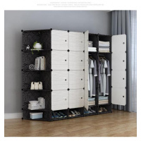 塑料落地衣柜加厚折叠架宿舍多功能用闪电客单人衣柜大人加固收纳卧室
