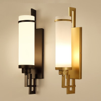 新中式壁灯简约卧室阳台楼梯闪电客过道走廊仿古卫生间客厅背景墙壁灯