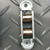 塑钢窗滑轮老式单平双单滑轮推拉窗户闪电客滚轮平移窗轮子窗配件 钢架双平轮10个价宽:16mm