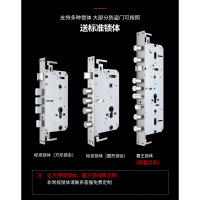 电子锁体指纹锁密码锁体防插自弹闪电客大锁体霸王款锁不锈钢防盗