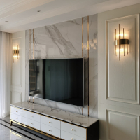 卧室床头灯客厅美式北欧后现闪电客代创意背景墙灯餐厅轻奢楼梯黑色壁灯