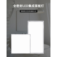 LED平板灯300x300x600嵌入式厨卫灯闪电客集成吊顶卫生间灯具厕所灯吸顶 暗装转换框30*60不是灯